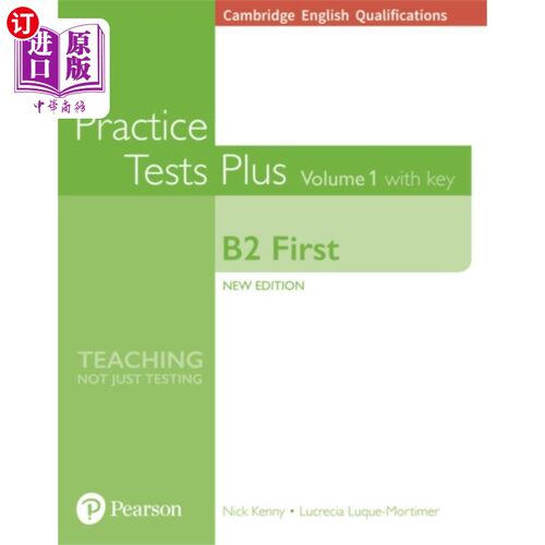 海外直订Cambridge English Qualifications: B2 First Volum... 剑桥英语资格：B2第一卷1实践测试加上关键