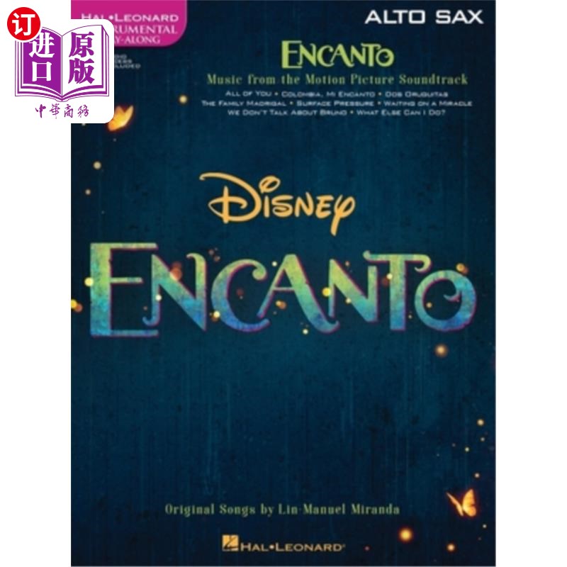 海外直订Encanto for Alto Sax: Instrumental Play-Along 为中音萨克斯而作的安坎托:乐器伴奏