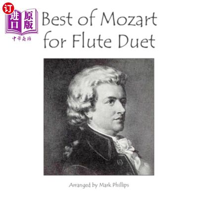 海外直订Best of Mozart for Flute Duet 莫扎特最佳长笛二重奏