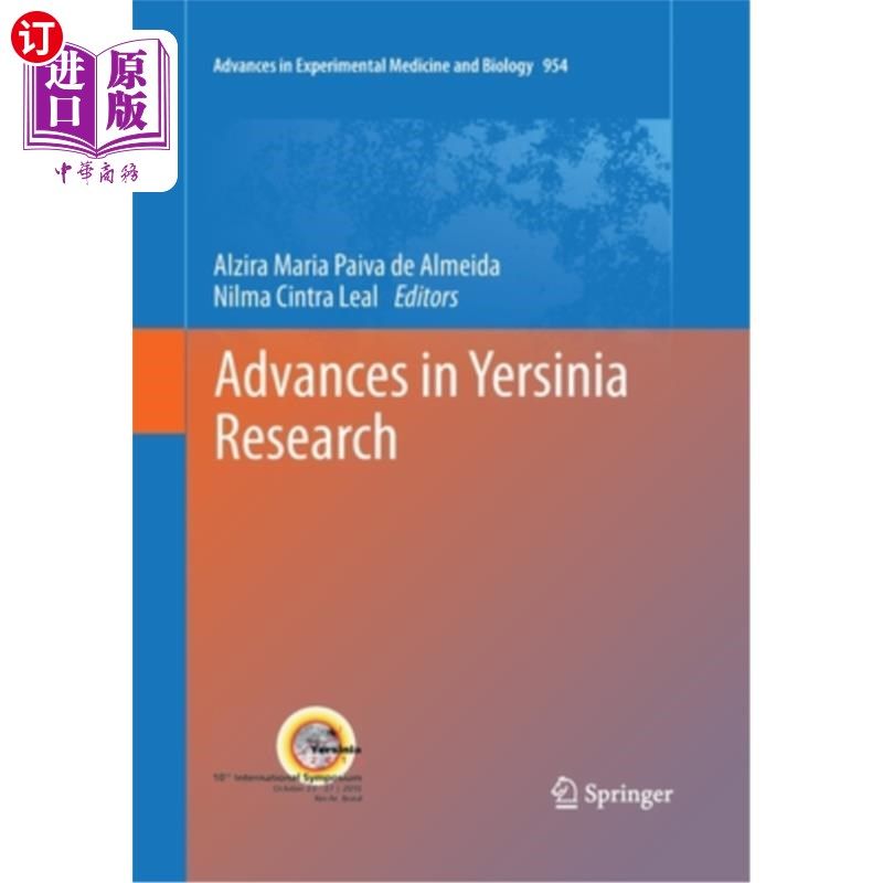 海外直订Advances in Yersinia Research 耶尔森菌研究进展