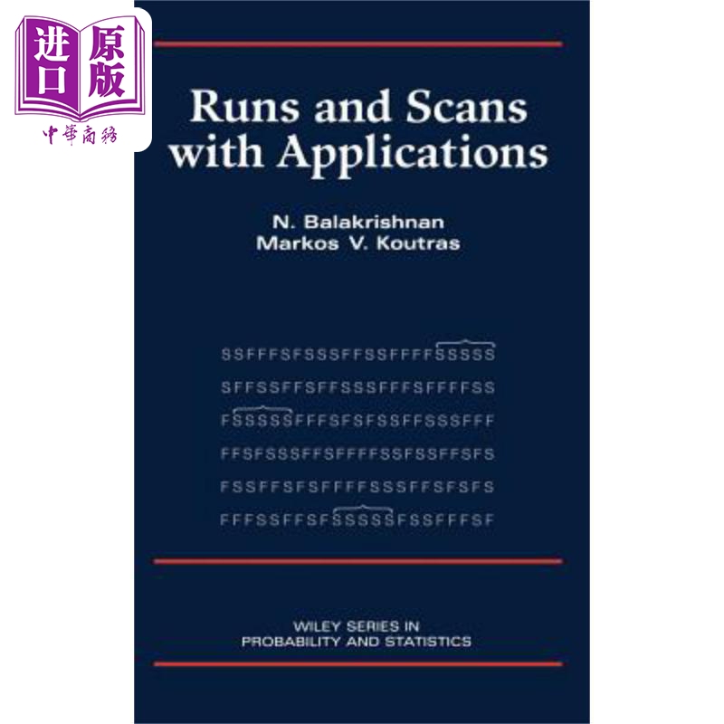 现货 使用应用程序运行与扫描 Runs And Scans With Applications 英文原版 N. Balakrishnan 中商原版