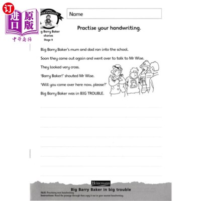 海外直订Literacy Edition Storyworlds Stage 9, Animal Wor... 识字版故事世界第9阶段，动物世界，练习册