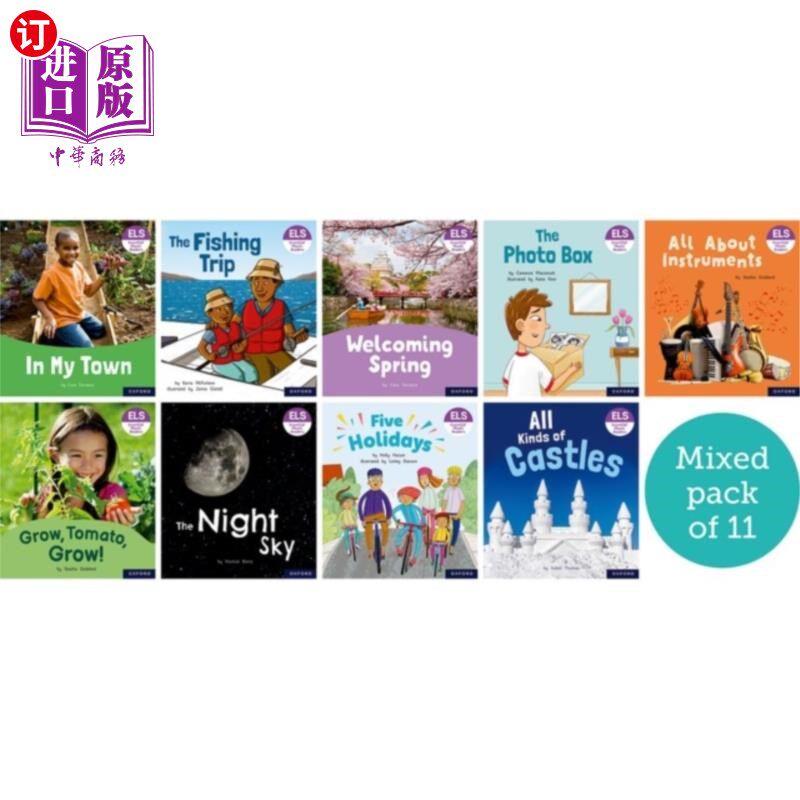 海外直订Essential Letters and Sounds: Essential Phonic R... 基本字母和声音:基本语音阅读:牛津阅读6级:混合包11