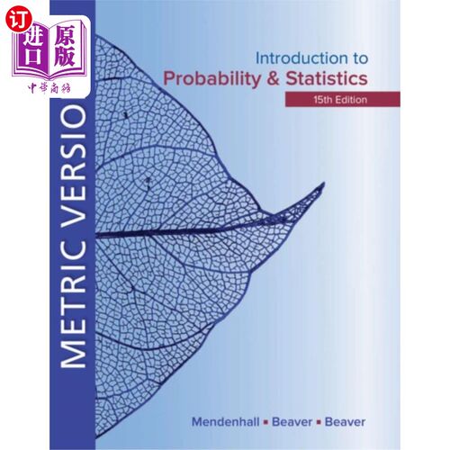 Introduction to Probability and Statistics Metri... 概率统计度量版导论【中商原版】