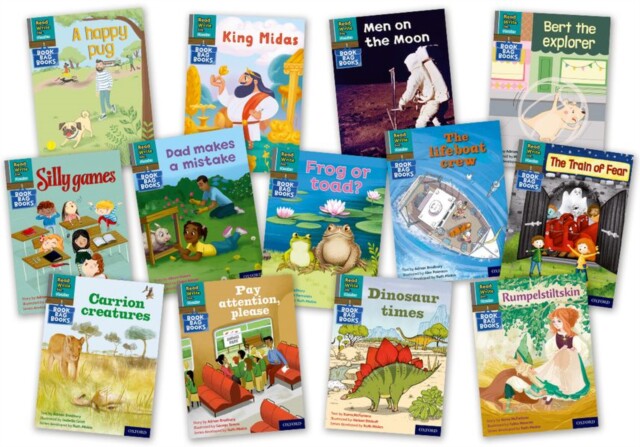 海外直订Read Write Inc. Phonics Book Bag Books: Grey Set 7 Storybooks Mixed Pack of 13 读写公司语音书包书:灰色集7故事