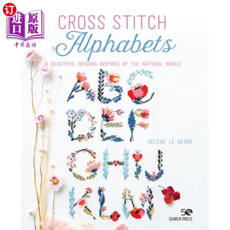 海外直订Cross Stitch Alphabets 十字绣字母