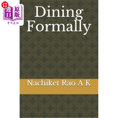 海外直订Dining Formally 正式用餐