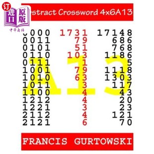 海外直订Abstract 摘要填字游戏4x6A13 Crossword 4x6A13