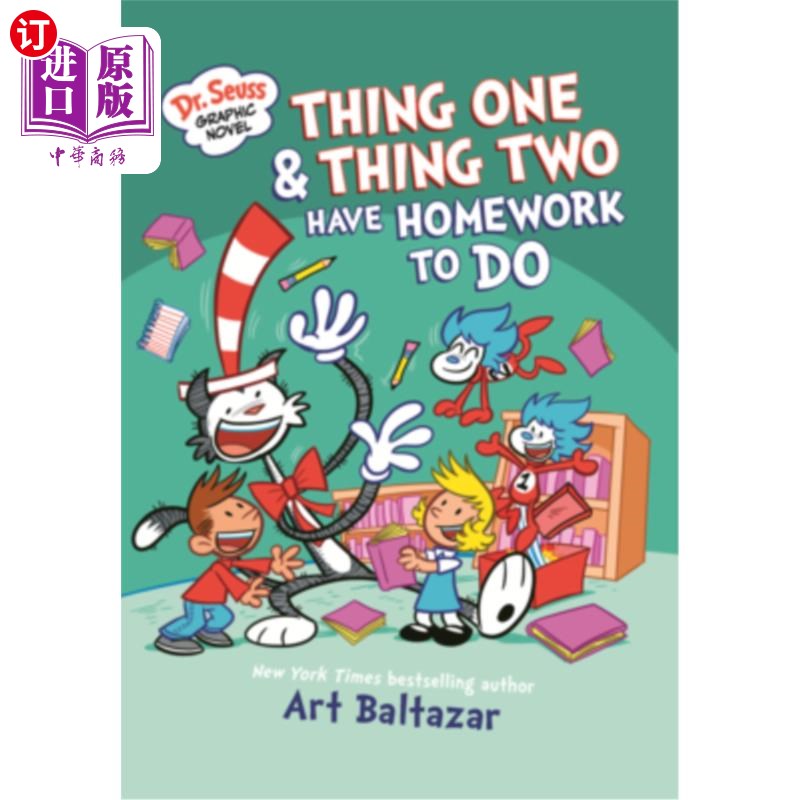 海外直订Thing One & Thing Two Have Homework to Do: A Cat in the Hat Story 第一件事和第二件事有作业要做:戴帽子的猫