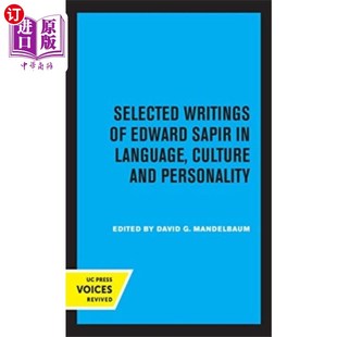 文化与人格 Edward Language Sapir C... 海外直订Selected 文选 Writings 语言 爱德华·萨皮尔