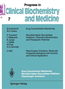 海外直订Drug Concentration Monitoring Microbial Alpha-Glucosidase Inhibitors Plasminogen 药物浓度监测微生物α-葡萄