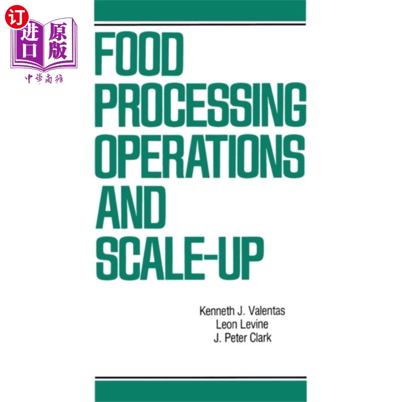 海外直订Food Processing Operations and Scale-up 食品加工业务和规模扩大