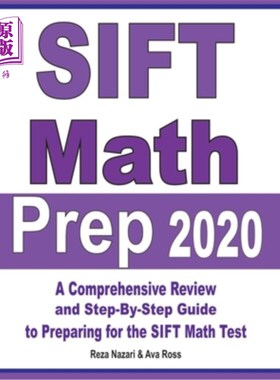 海外直订SIFT Math Prep 2020: A Comprehensive Review and Step-By-Step Guide to Preparing  SIFT Math