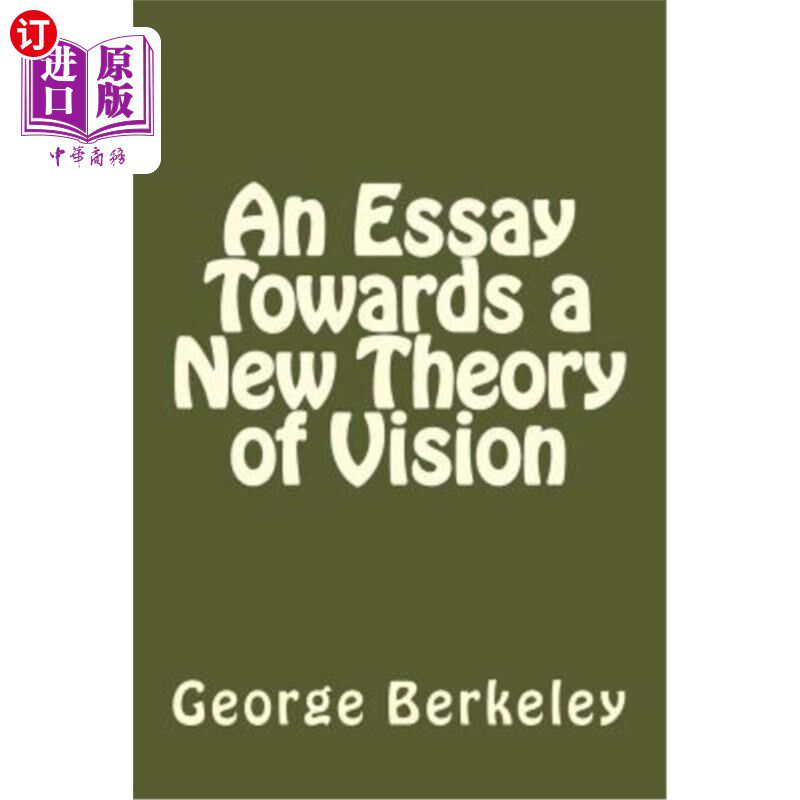 海外直订An Essay Towards a New Theory of Vision 一篇关于视觉新理论的文章