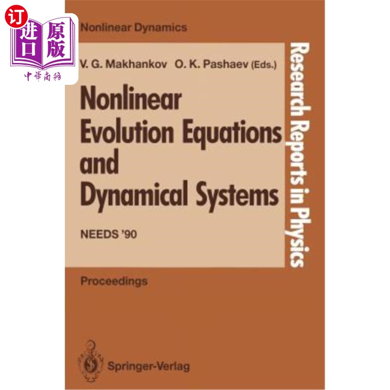 海外直订Nonlinear Evolution Equations and Dynamical Systems: Needs '90 非线性发展方程和动力系统:90年代的需求