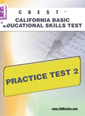 海外直订CBEST CA Basic Educational Skills Test Practice Test 2 CBEST CA基础教育技能考试实践考试2