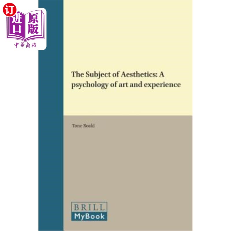 海外直订The Subject of Aesthetics 美学的主体：一种艺术与体验的心理学