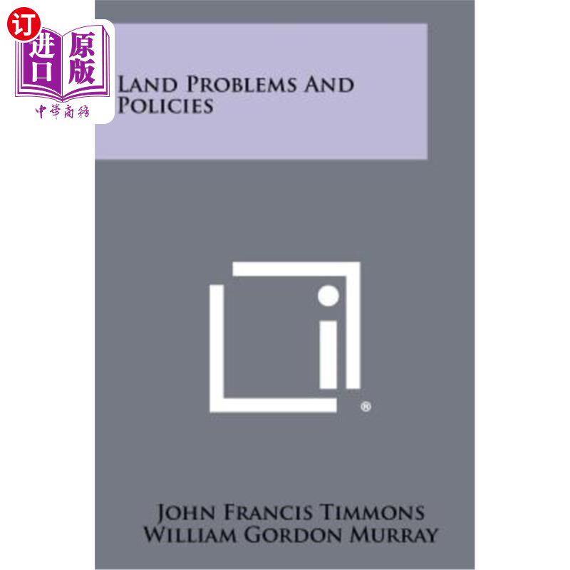 海外直订Land Problems and Policies 土地问题与政策