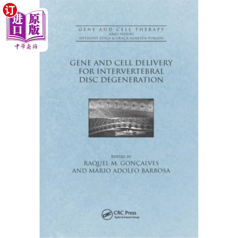 海外直订医药图书Gene and Cell Delivery for Intervertebral Disc Degeneration 椎间盘退变的基因和细胞传递