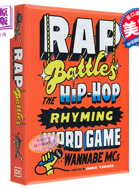 DK 说唱较量 一个嘻哈主题押韵文字游戏 Rap Battles Hip Hop Themed Rhyming Word Game 英文原版 Chris Turner【中商原版】