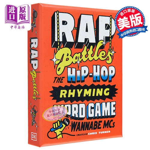 DK 说唱较量 一个嘻哈主题押韵文字游戏 Rap Battles Hip Hop Themed Rhyming Word Game 英文原版 Chris Turner【中商原版】
