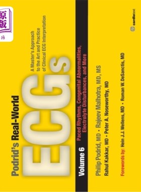 海外直订医药图书Podrid's Real-World ECGs: Volume 6, Paced Rhythms, Congenital Abnormalities, Ele 波德里德的真实世界