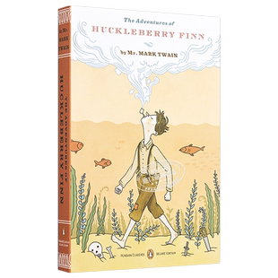 企鹅 毛边本 哈克贝利 费恩历险记 The adventures of Huckleberry Finn 英文原版 Mark Twain【中商原版】