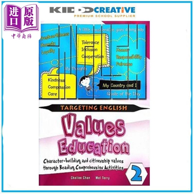 Targeting English Values Education Through Comprehension Book 2  以英语价值观教育为目标2 英文原版 【中商原版】