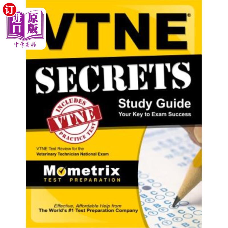 海外直订VTNE Secrets: VTNE Test Review for the Veterinary Technician National Exam VTNE秘密:兽医技师国家考试VTNE考