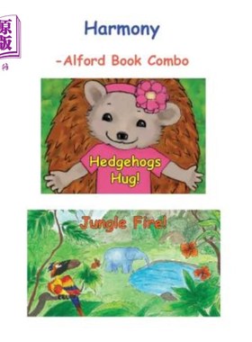 海外直订Harmony -6X9 BW: Hedgehogs Hug and Jungle Fire 和谐-6X9 BW:刺猬拥抱和丛林火