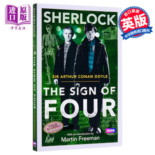四签名 福尔摩斯英文原版 Sherlock BBC神探夏洛克剧照封面版 夏洛克福尔摩斯原著小说 Holmes 福尔摩斯探案集英文原版