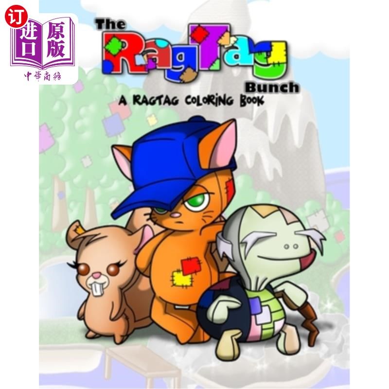 海外直订the ragtag bunch: a ragtag coloring book 《乌合之众:一本