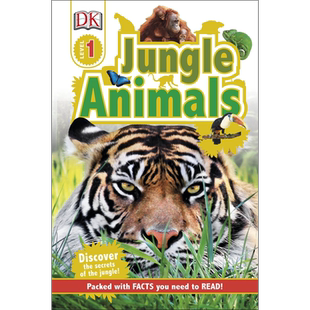 丛林动物 DK Readers Level1 Jungle AnImals DK小读本1级 儿童科普分级读物 丛林动物科普 精装 英文原版 9岁以上 DK【中商?