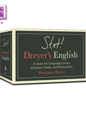 海外直订Stet! Dreyer's English: A Game for Language Lovers, Grammar Geeks, and Bibliophi 不删!德雷尔英语:语言爱好者
