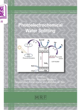 海外直订Photoelectrochemical Water Splitting: Materials and Applications 光电化学拆分水:材料与应用