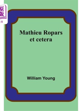 海外直订Mathieu Ropars: et cetera Mathieu Ropars：等等