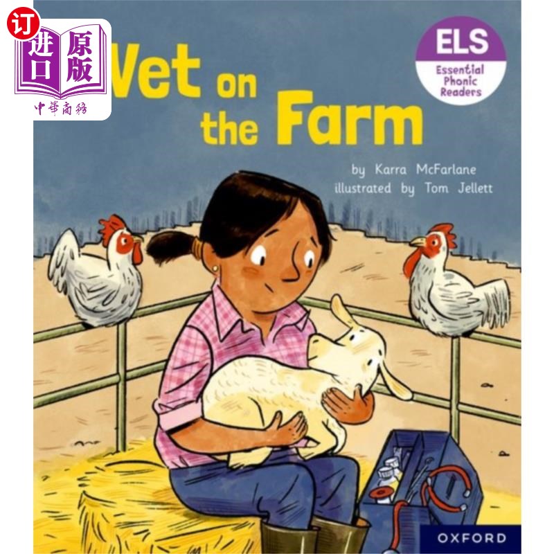 海外直订Essential Letters and Sounds: Essential Phonic R... 基本字母和声音:基本语音阅读:牛津阅读第三级:农场上的兽医