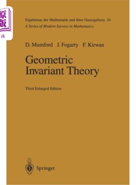 海外直订Geometric Invariant Theory 几何不变量理论