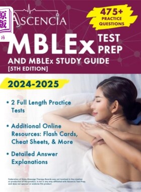 海外直订医药图书MBLEx Test Prep 2024-2025: 470+ Practice Questions and MBLEx Study Guide Book [5 MBLEx考