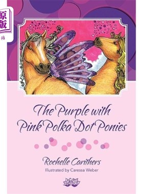 海外直订The Purple with Pink Polka Dot Ponies 紫色配粉色圆点小马