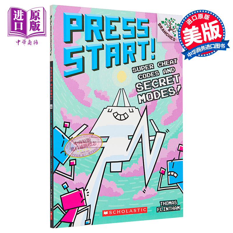 现货 Press Start! #11 Super Cheat Codes and Secret Modes! 学乐大树系列 方块兔11 英文原版 桥梁漫画图像小说【中商原版】 书籍/杂志/报纸 儿童读物原版书 原图主图