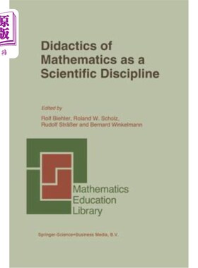海外直订Didactics of Mathematics as a Scientific Discipline 作为一门科学学科的数学教学法