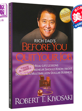 罗伯特 清崎 在你辞职之前 英文原版 Rich Dad S Before You Quit Your Job Robert Kiyosaki 富爸爸穷爸爸作者【中商原版】