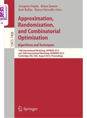 海外直订Approximation, Randomization, and Combinatorial Optimization. Algorithms and Tec 近似、随机化和组合优化。算
