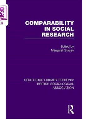 海外直订Comparability in Social Research 社会研究中的可比性