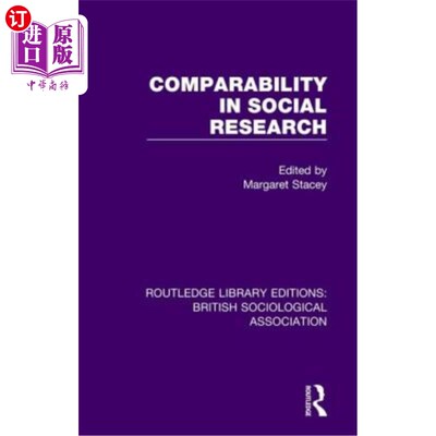 海外直订Comparability in Social Research 社会研究中的可比性