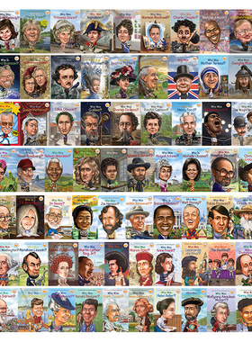 Who was/is系列 多规格可选英文原版 名人传记儿童科普文学 达芬奇 爱因斯坦 霍金 科比 JK罗琳 伊丽莎白女王 儿童桥梁书 7~1