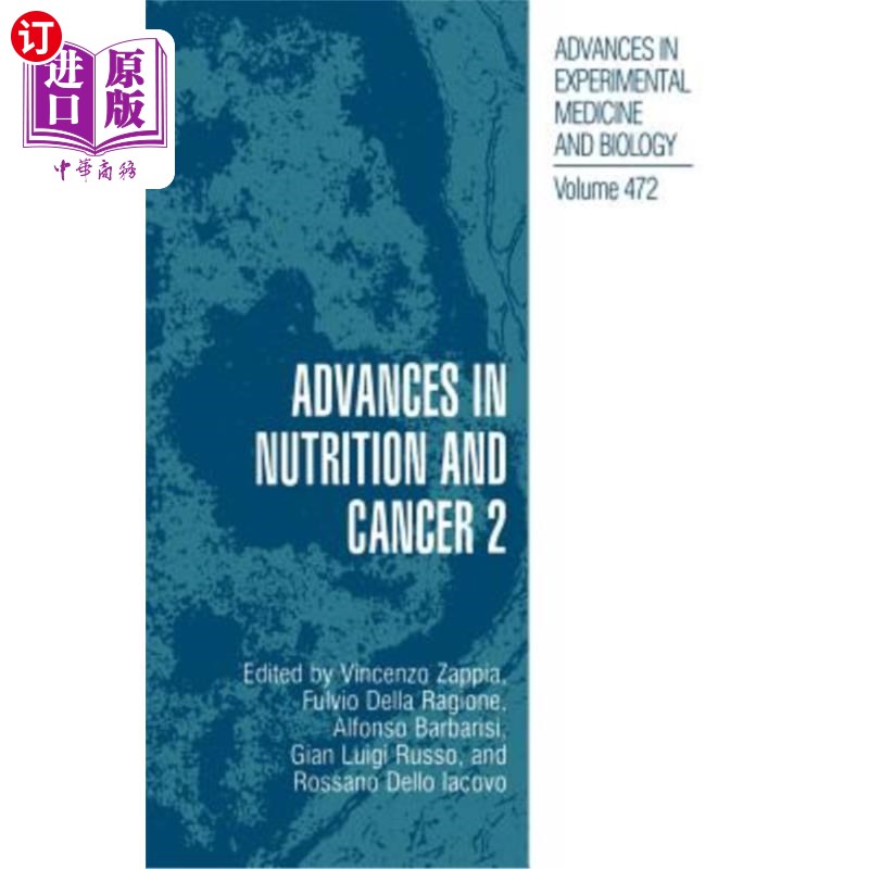 海外直订医药图书Advances in Nutrition and Cancer 2 营养学与癌症研究进展