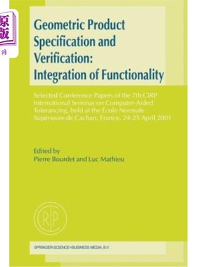 海外直订Geometric Product Specification and Verification: Integration of Functionality:  几何产品规格与验证:功能的