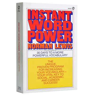 【中商原版】即时词汇的力量 英文原版 Instant Word Power  The Unique, Proven Program for Increasing Your Vocabulary